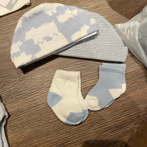 Carters NWT never worn blue size newborn NB Bundle of 2 - Picture 2 of 7